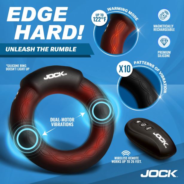 Rumbler Vibrating and Warming C-Ring - 1.8"