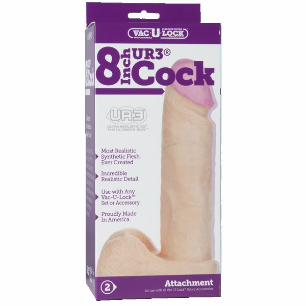 Vac-U-Lock 8 Inch UR3 Cock Attachment