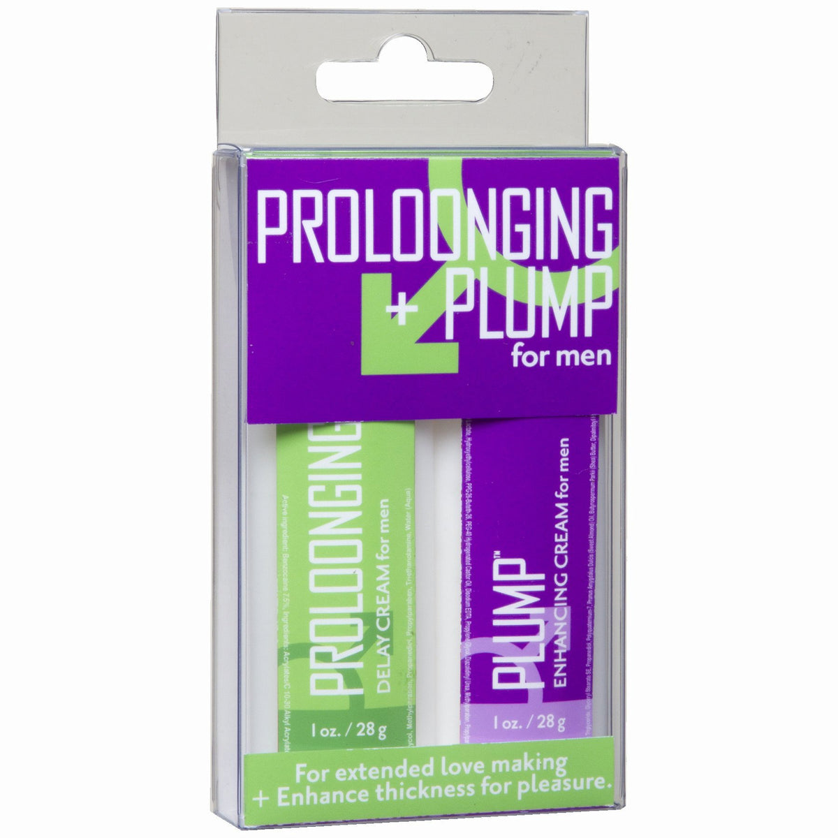 Proloonging + Plump for Men 2 Pack 1oz Bottles