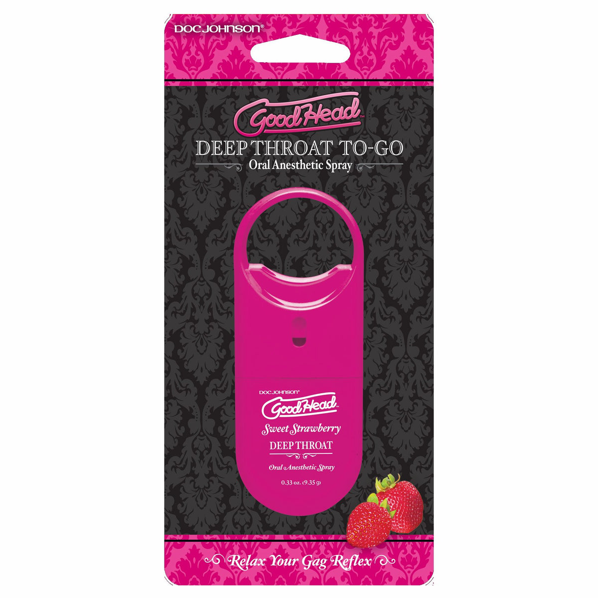 Goodhead Deep Throat To Go Strawberry Spray