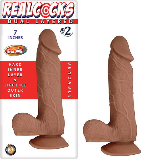 Real Cocks Dual Layered #2 7 inches Dildo