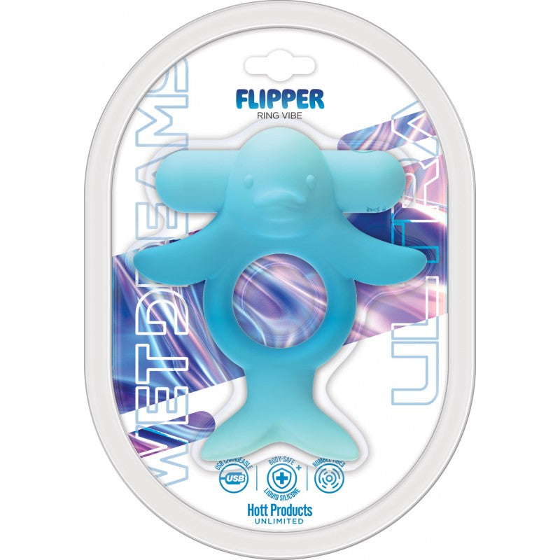 WET Dreams Flipper Dolphin Cock Ring Vibe