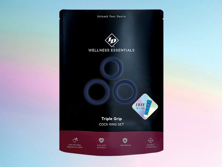 Triple Grip Cock Ring Set Bag