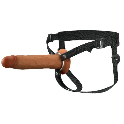 Fantasy X-Tensions Elite 9 Silicone Hallow Strap-On Dual Density - Brown