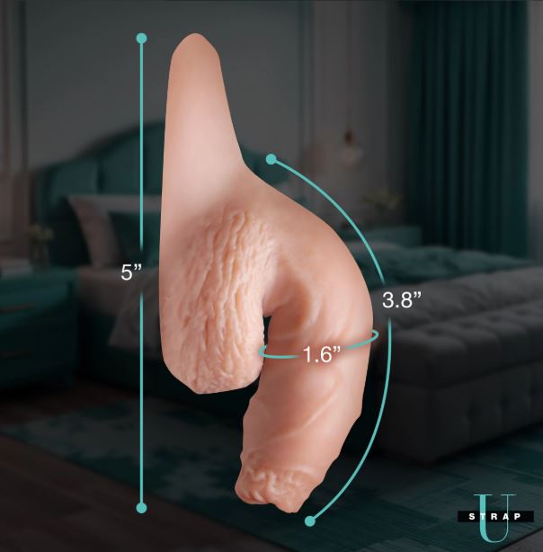 5.1" Uncut Silicone Packer Dildo - Light
