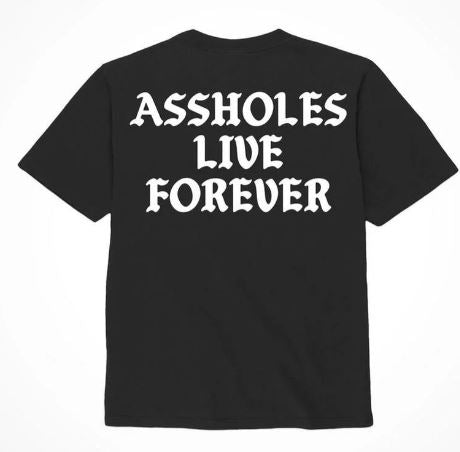 Assholes Live Forever Black & White - Large