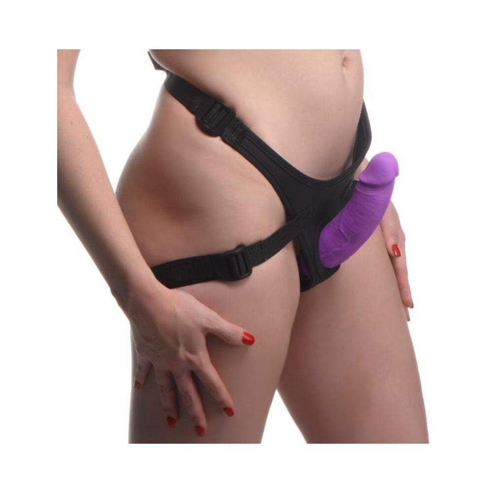 Silicone Double Dildo with Harness