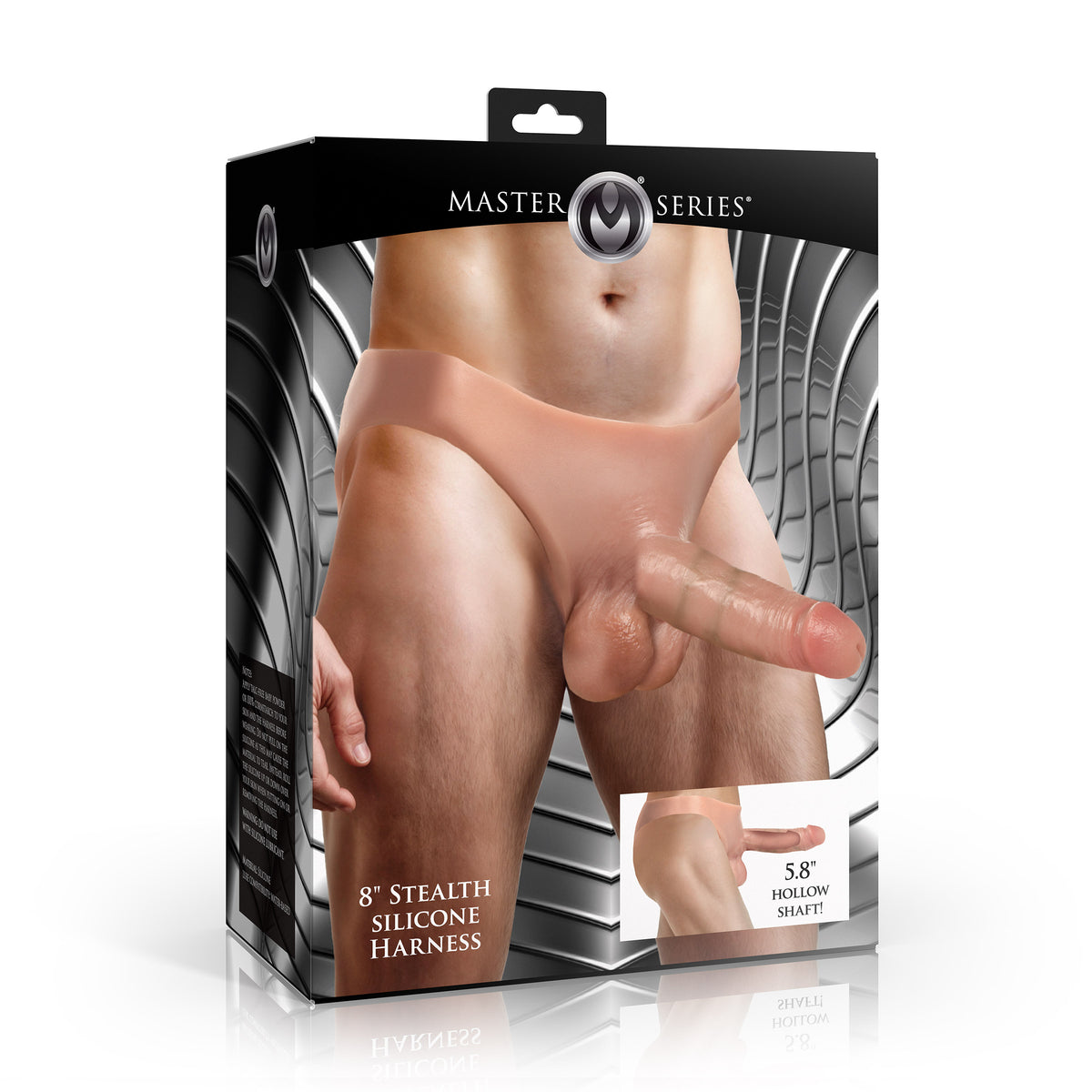 8" Stealth Silicone Strap-On