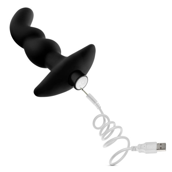 Blush Anal Adventures Platinum Silicone Vibrating Prostate Massager 03 - Black