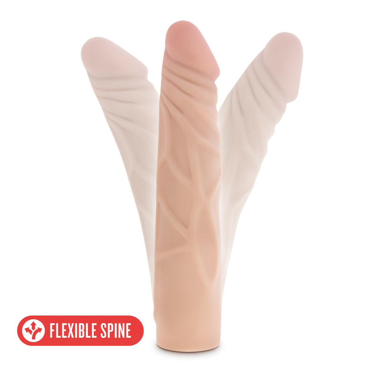 X5 7.5 inches Dildo with Flexible Spine Beige