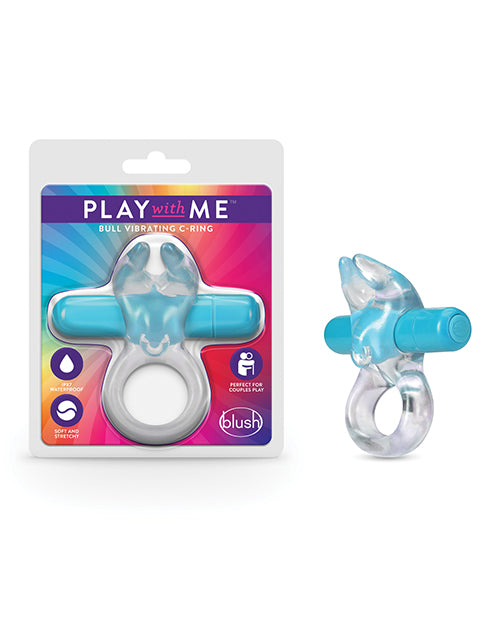 Play With Me - Bull Vibrating C-ring - Blue