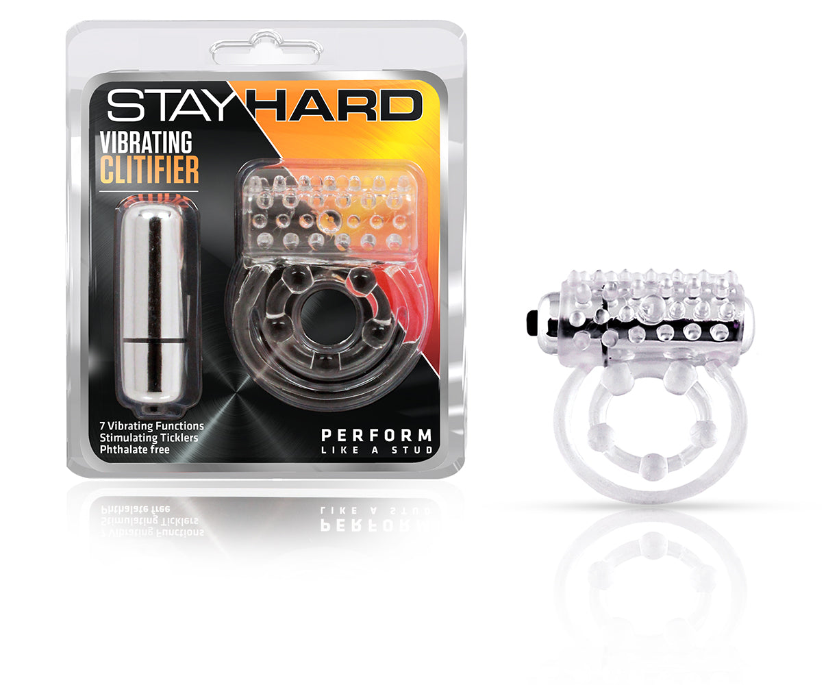 Performance Plus Dual Flex Pro Vibrating Cock Ring & Ball Strap Blue