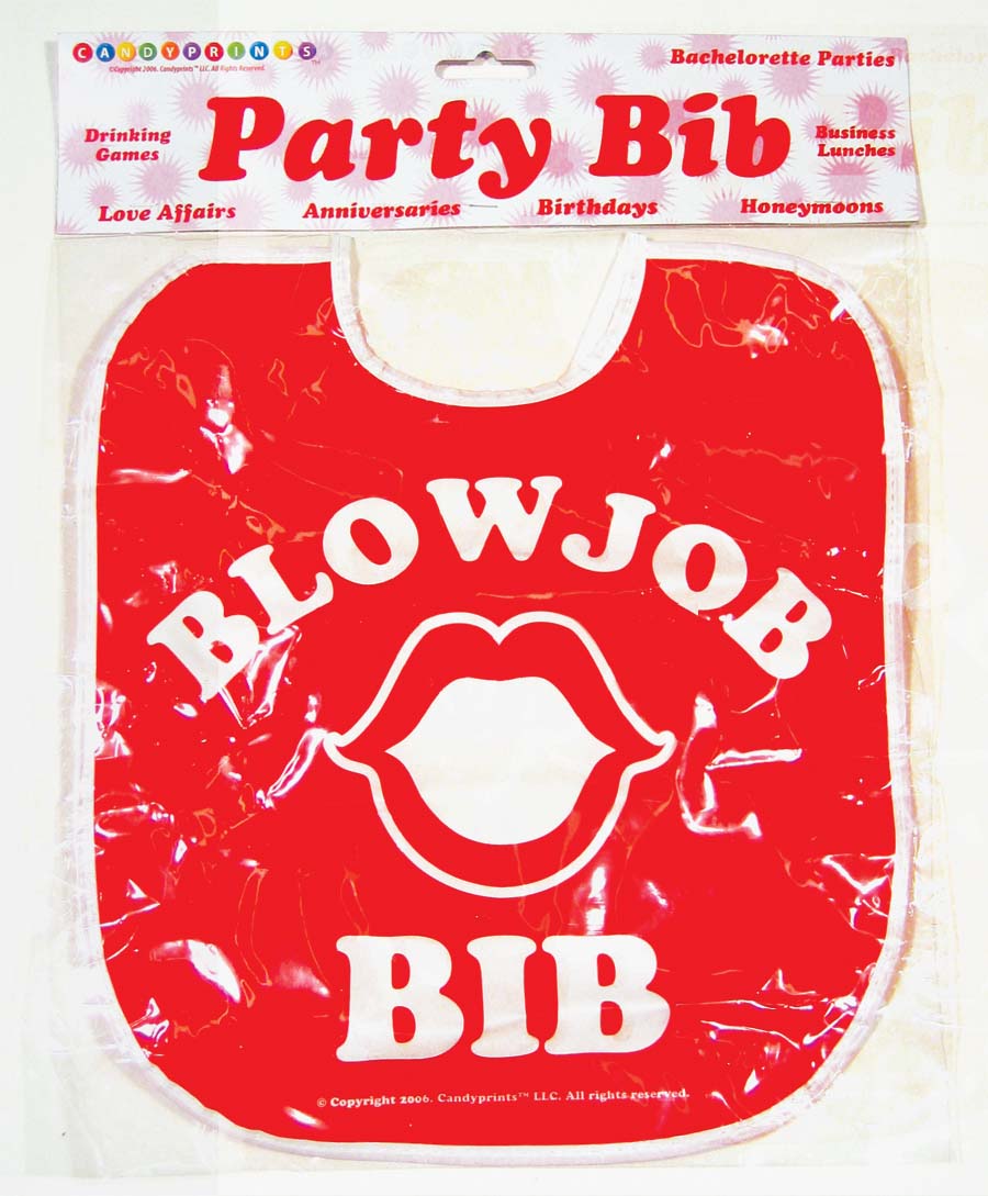 Blow Job Party Bib Red O/S