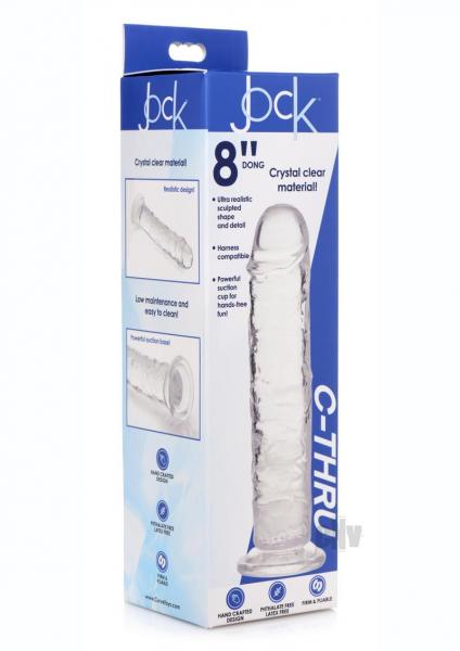 Jock C-Thru Dildo - 8 Inch
