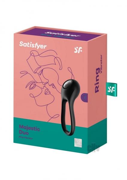 Satisfyer Majestic Duo Ring Vibrator - Black