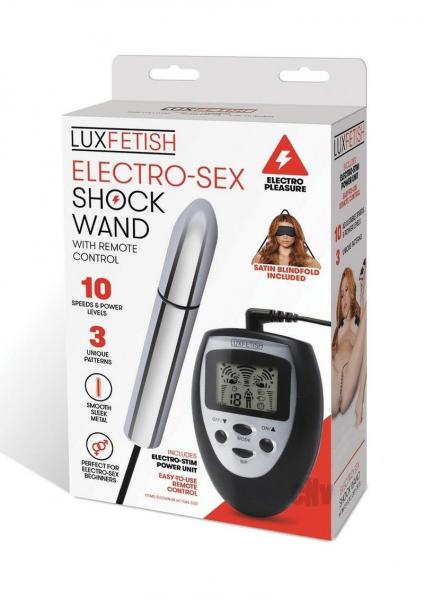Lux Fetish Electro-sex Shock Wand With Remote Control