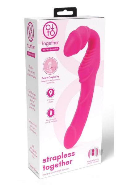 Together Strapless Remote Control Vibrator Pink