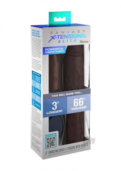 Fx Elite 9 Vibe Sleeve 3 Plug Rc Brown