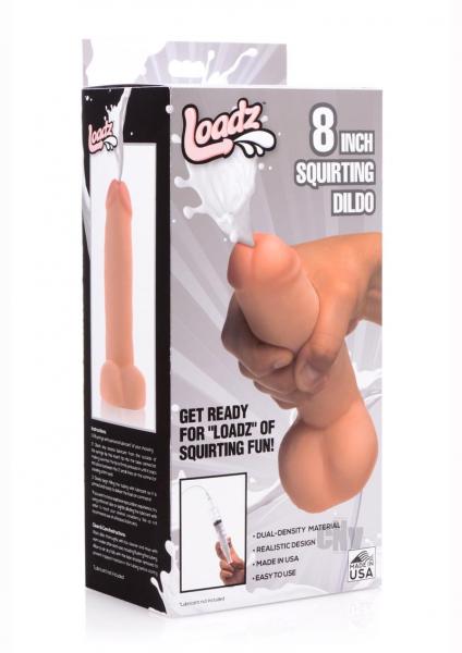 8 Inch Realistic Dual Density Squirting Dildo