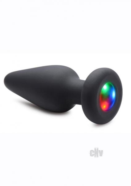 Light Up Silicone Anal Plug - Medium