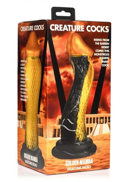 Golden Mamba Silicone Dildo