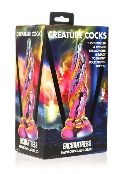 Enchantress Rainbow Glass Dildo
