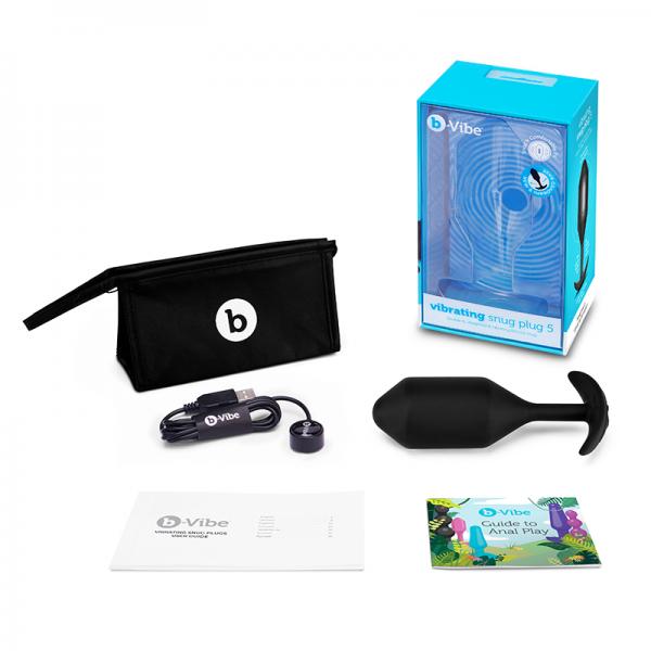 B-vibe Vibrating Snug Plug 5 Black