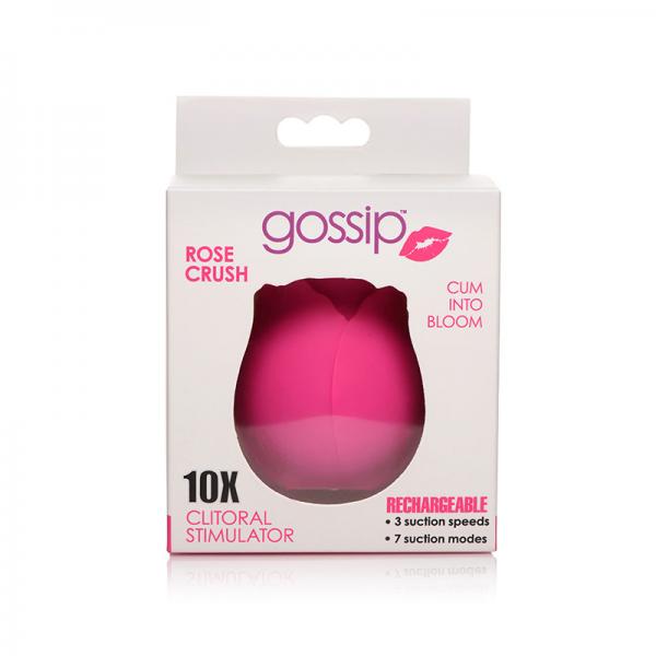 10X Rose Crush Silicone Clitoral Stimulator