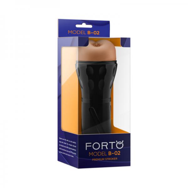 Forto Model B-02 Hard-skin Ass Masturbator - Tan