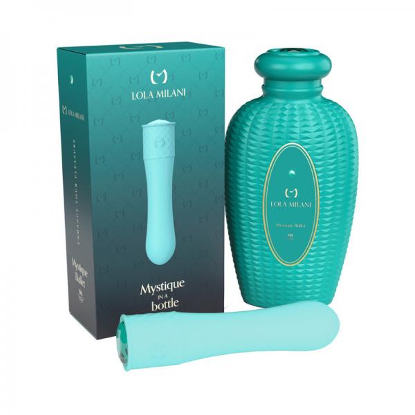 Lola Milani Mystique Bullet W/emerald Bottle - Teal