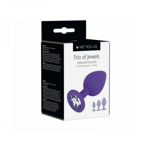 Me You Us Trio Of Jewels Purple
