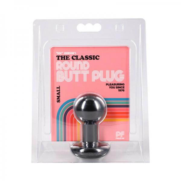 Round Butt Plug Small Black