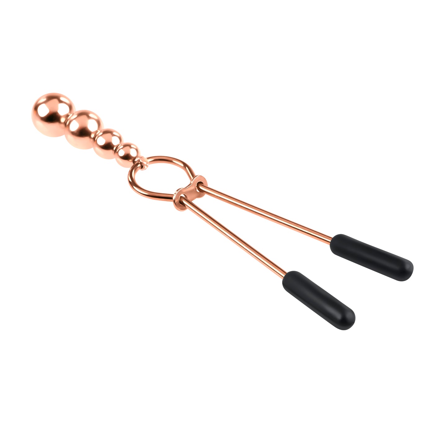 Selopa Beaded Nipple Clamps Stainless Steel Rose Gold