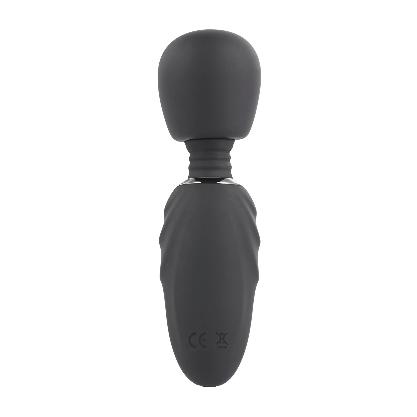 Selopa Buzz One Out Rechargeable Silicone Mini Wand Vibrator Black