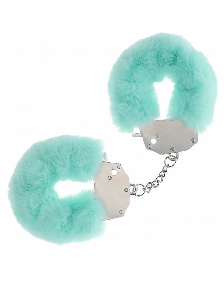 Ouch! Heavy-Duty Fluffy Handcuffs Powder Green