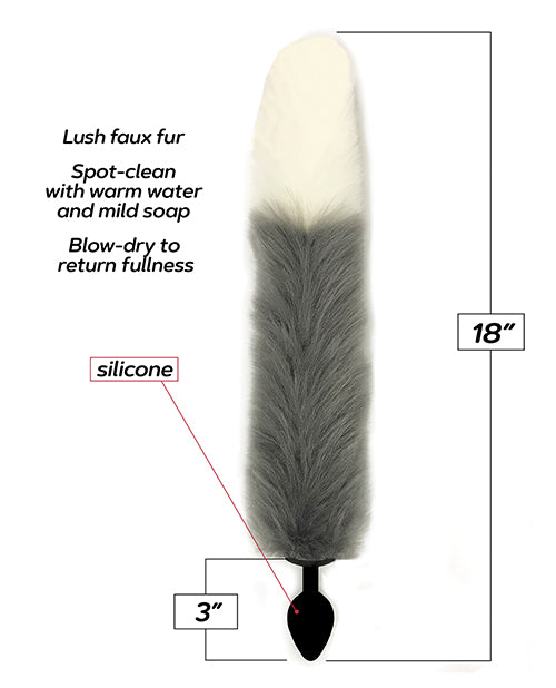 Foxy Fox Tail Plug Silver