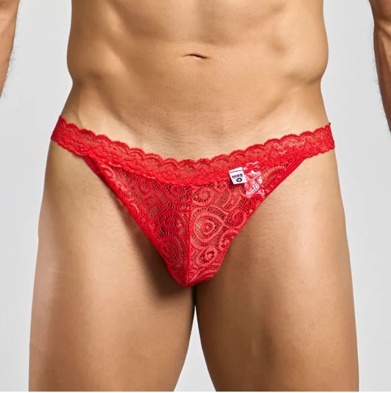 Lace Jockstrap Red L/Xl
