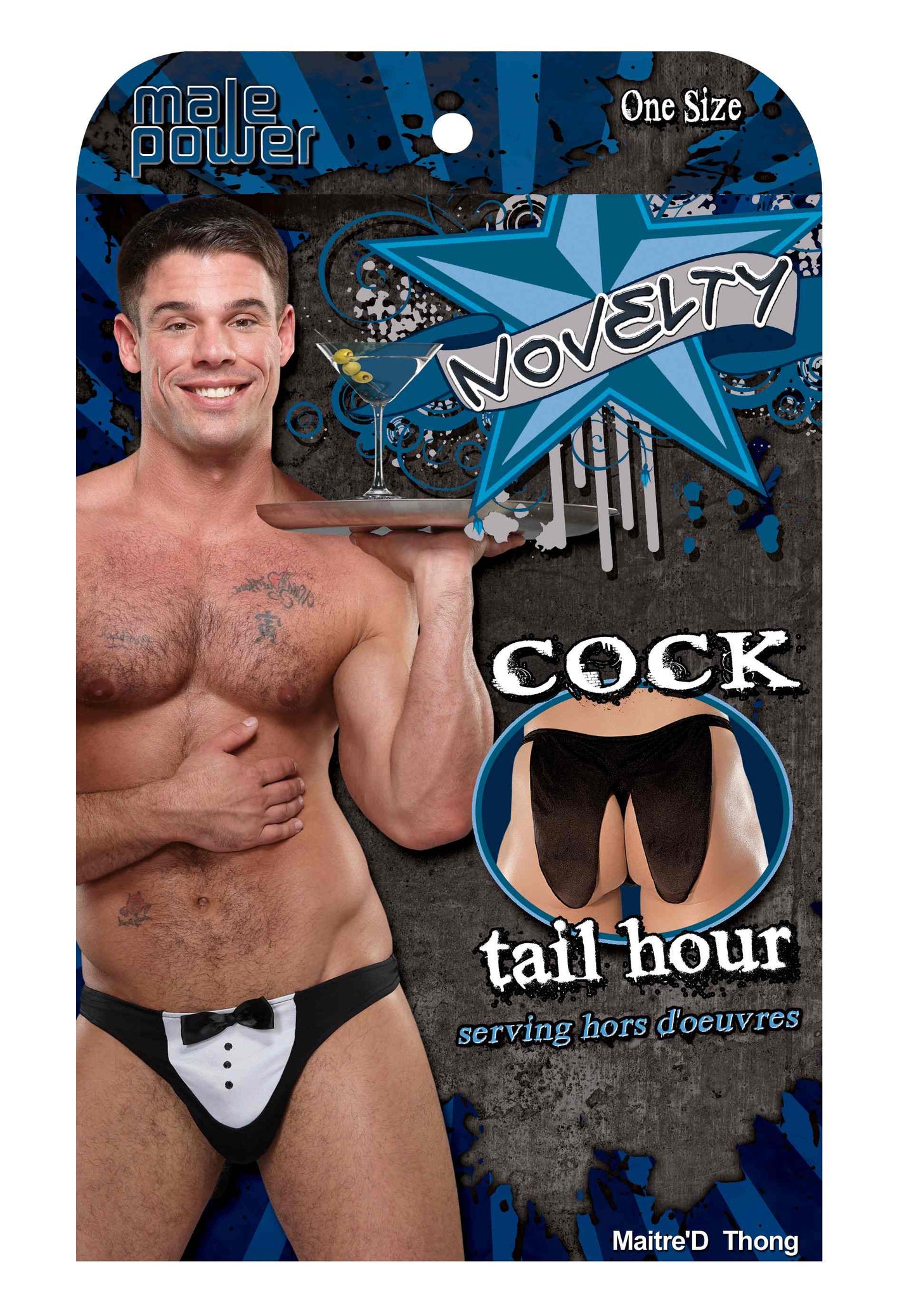 Maitre D Thong - One Size - Black