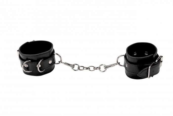 Ouch! Leather Cuffs - Black