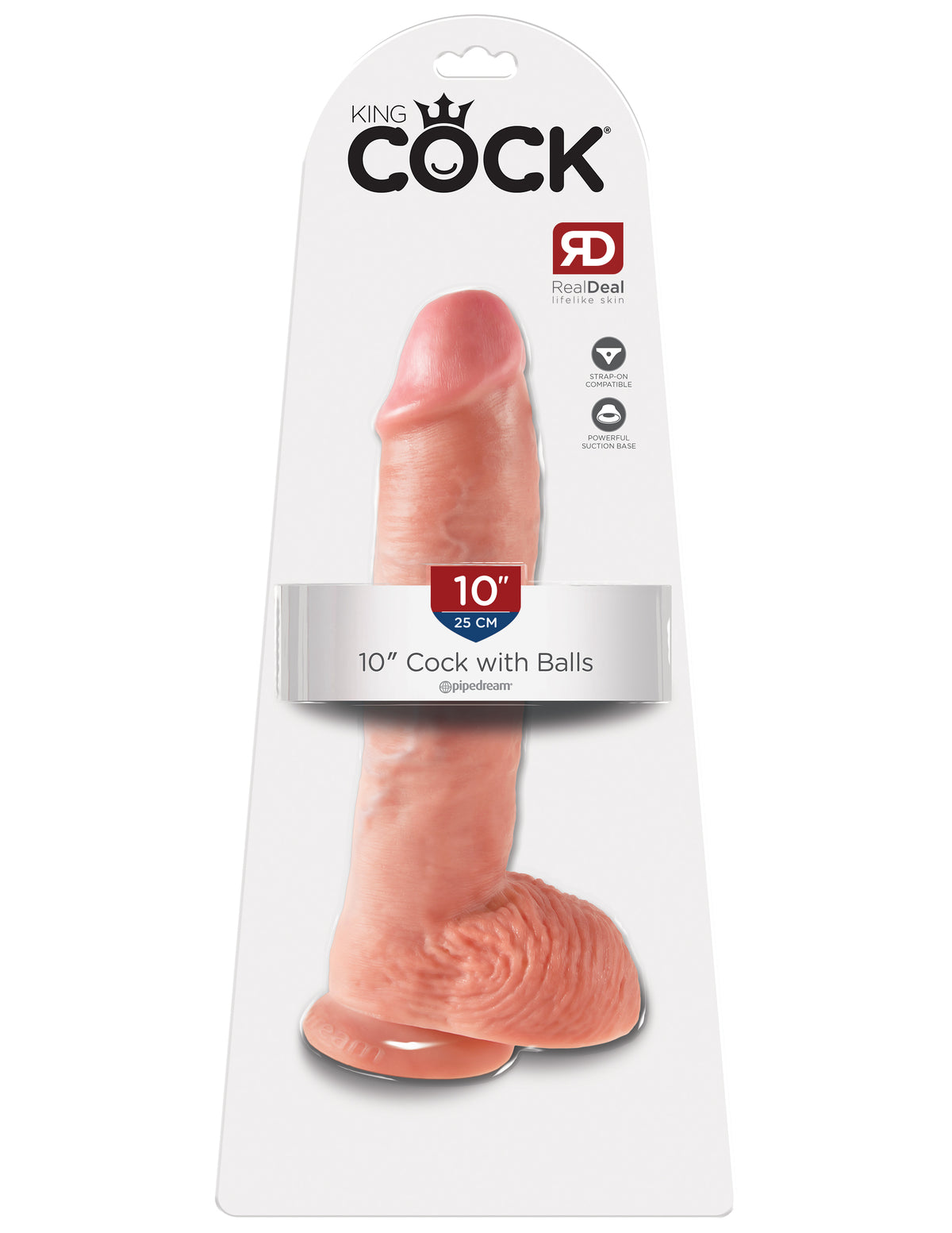 Kc 10 Cock W/balls Flesh
