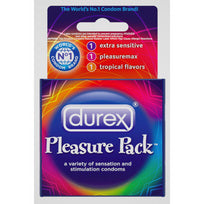 Durex Pleasure Pack 3 Pack Condoms