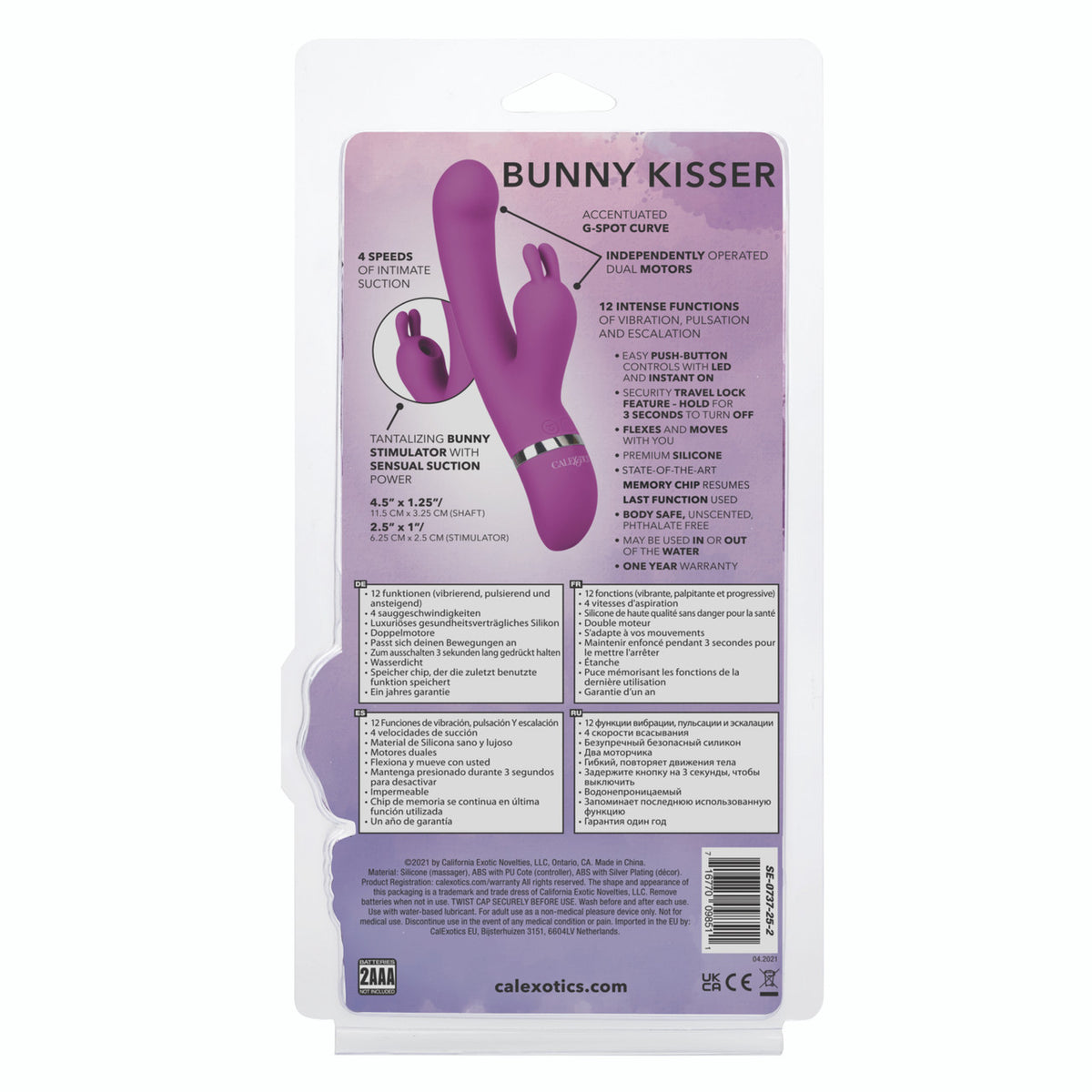 Foreplay Frenzy Bunny Kisser Purple