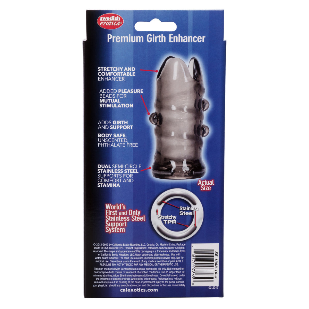 Apollo Premium Girth Enhancer Smoke Sleeve