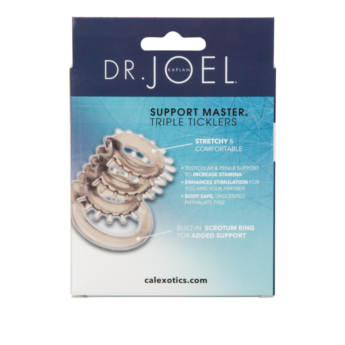 Support Master Triple Ticklers Cock Ring Smoke