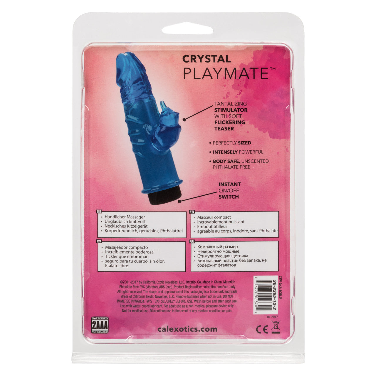 Crystal Playmate Blue Vibrator