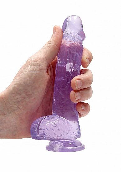 REALRoCK Jelly Dildo With Balls 6 Purp