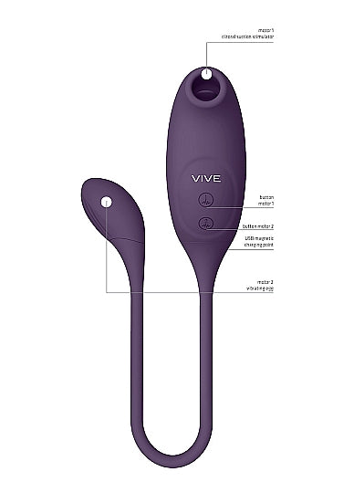 Vive Quino Air Wave Vibe Egg Purple