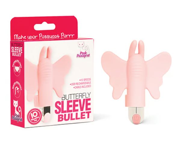 Pink Pussycat Butterfly Sleeve Bullet