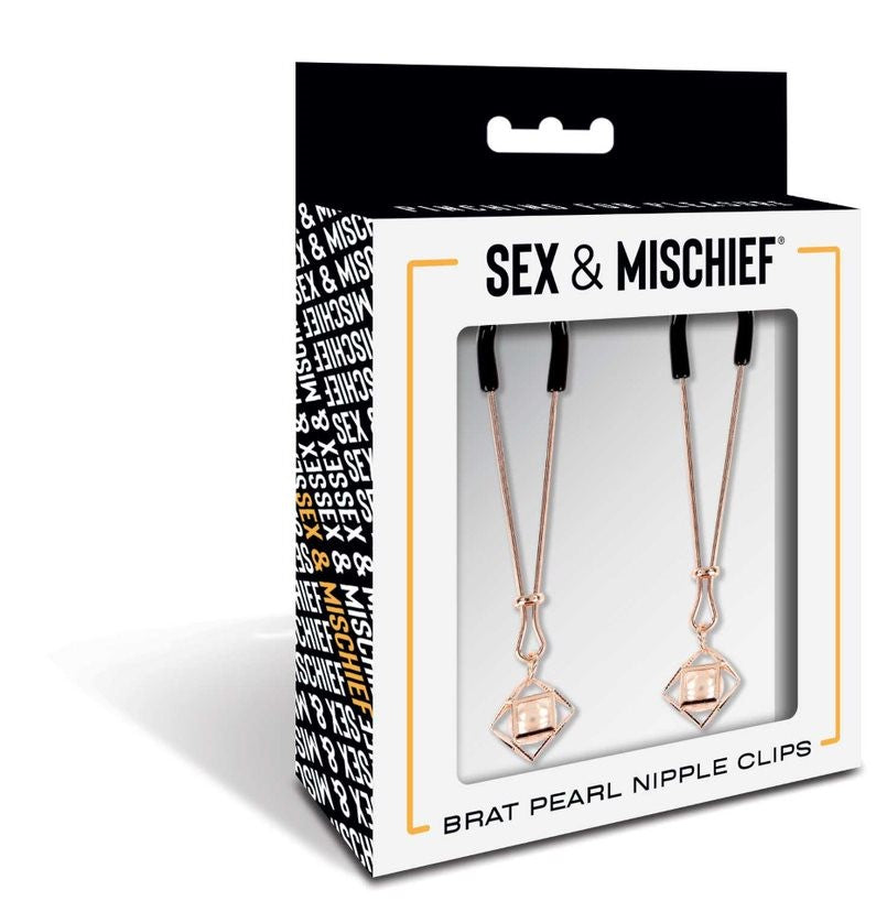 Sandm Brat Pearl Nipple Jewelry Rose Gold