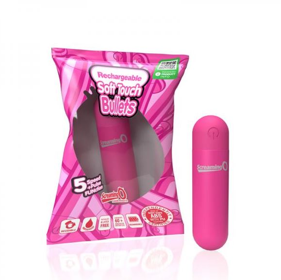 Screaming O Soft Touch Rechargeable Bullets Pink